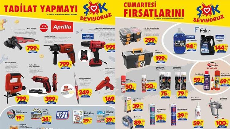 HAFTA SONU SATIŞTA! ŞOK AKTÜEL KATALOGLAR! 10-13 Ocak ŞOK aktüel kataloğunda bu hafta sonu hangi ürünler satışa çıkacak? Yapı Malzemeleri, Columbia Ayakkabı çeşitleri geliyor!