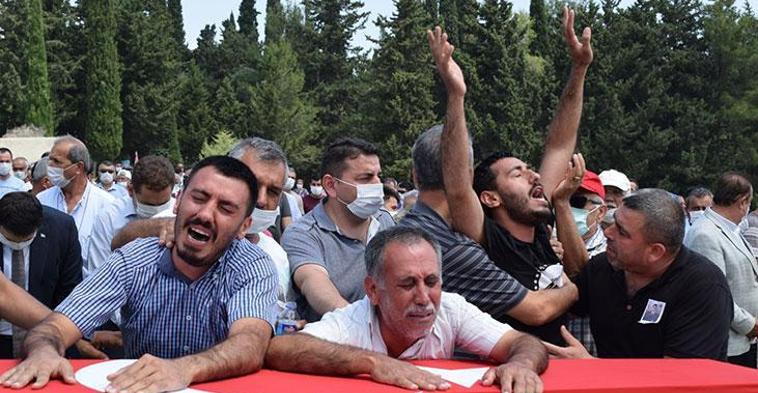 Kalp krizi geçiren uzman çavuş Adanada son yolculuğuna uğurlandı