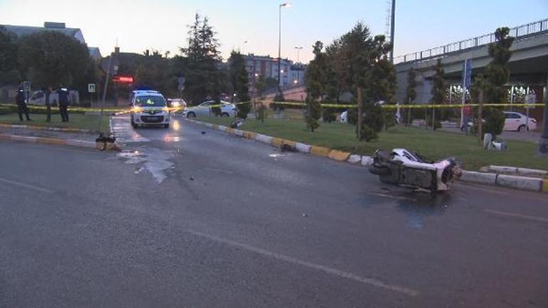 İstanbulda motosiklet kazası 1 ölü, 1 yaralı