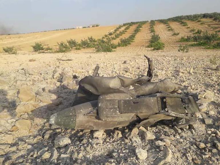 İdlibde savaş uçağı düşürüldü