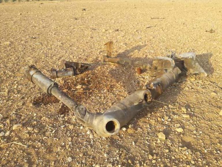 İdlibde savaş uçağı düşürüldü