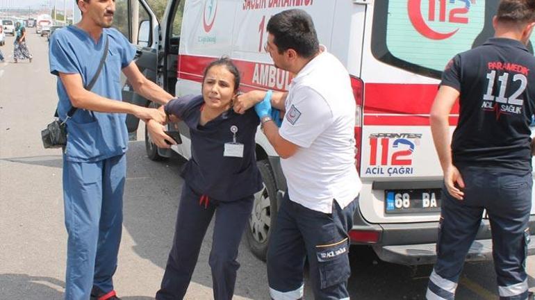 Hemşire, eşinin öldüğünü kaza yerinde gidince öğrendi