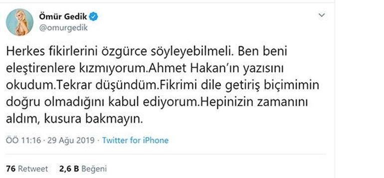 Ömür Gedikten yeni şort açıklaması: Kusura bakmayın