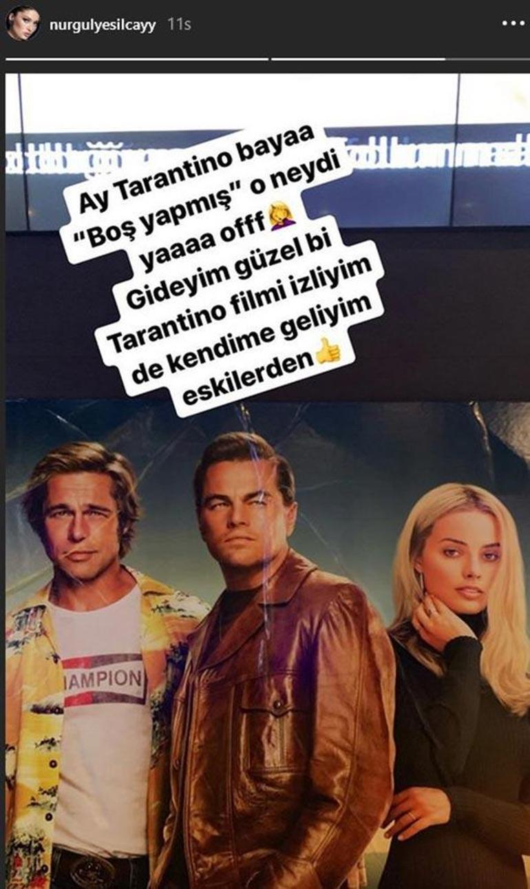Nurgül Yeşilçay, Quentin Tarantino’nun filmini beğenmedi