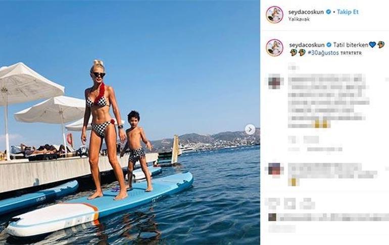 Şeyda Coşkunun Bodrum keyfi