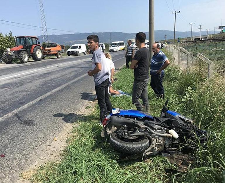 Akılalmaz kaza Kopan bacağıyla hastaneye sevk edildi