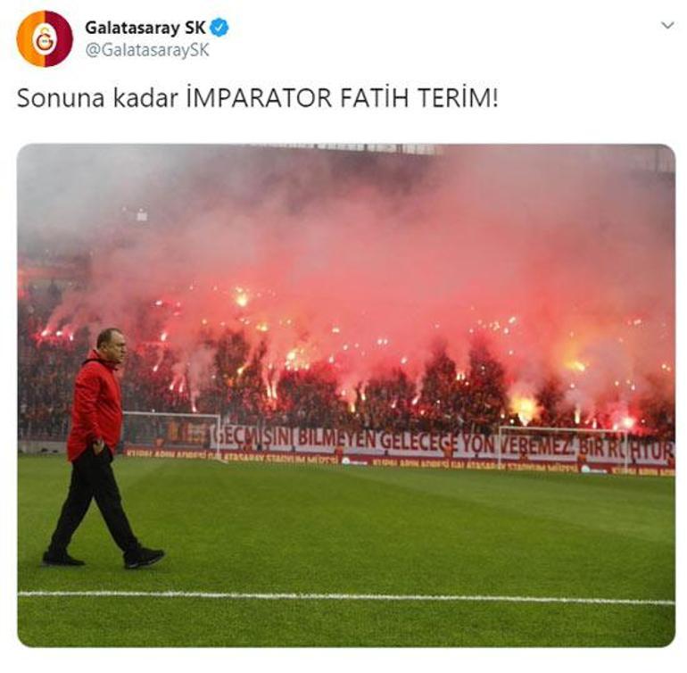 Galatasaraydan Fatih Terim paylaşımı