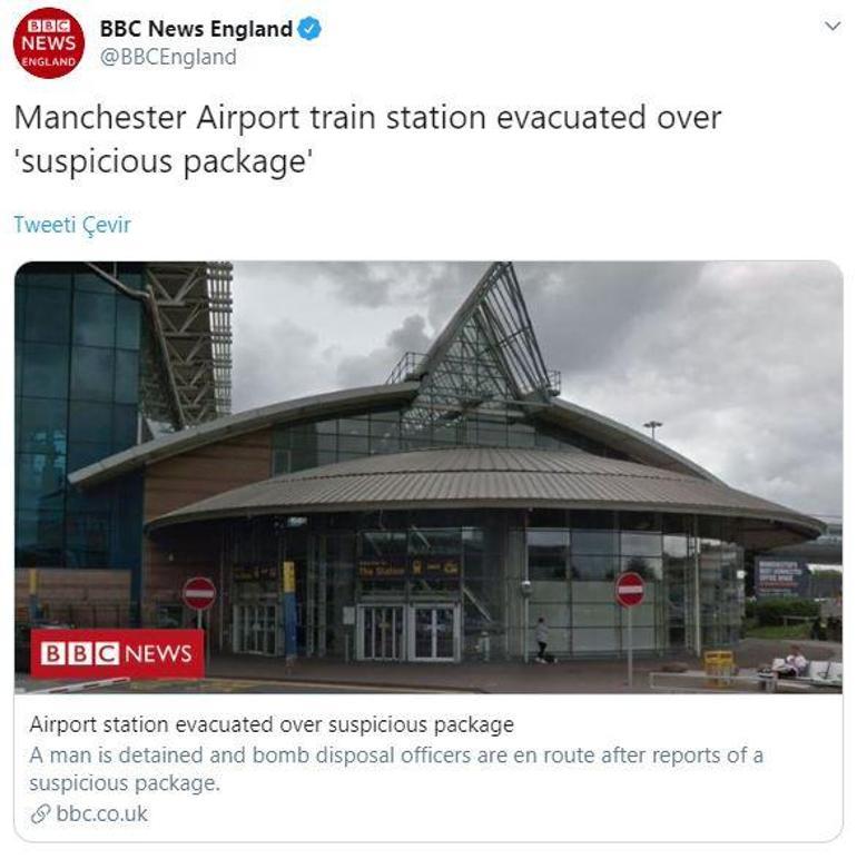 Son dakika... Manchester Havalimanında bomba alarmı
