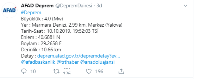 Son dakika Marmarada korkutan deprem