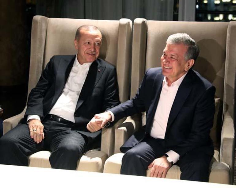 Cumhurbaşkanı Erdoğan, Aliyev tarafından verilen yemeğe katıldı