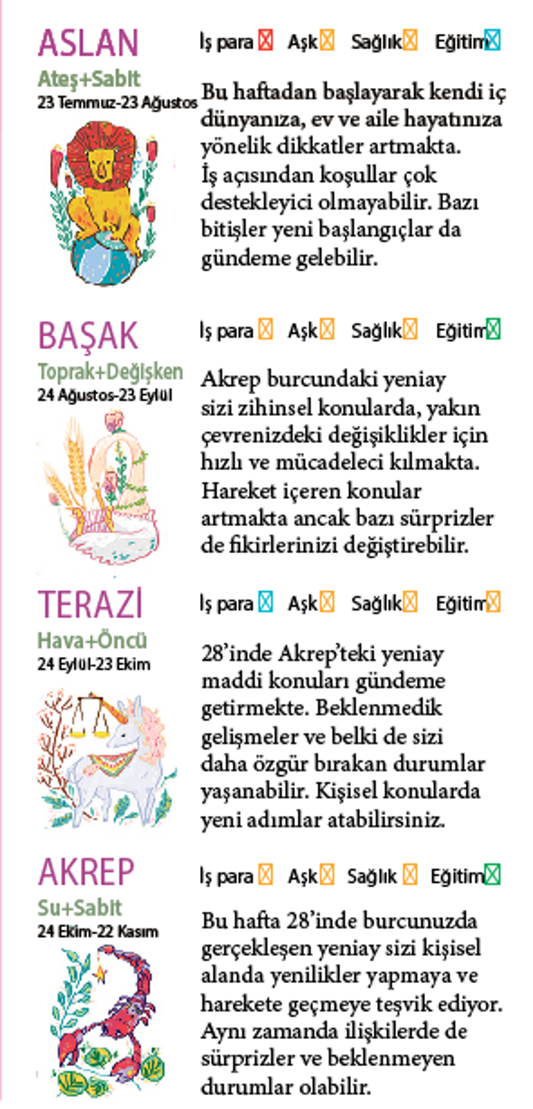 Bu hafta size ne getirecek