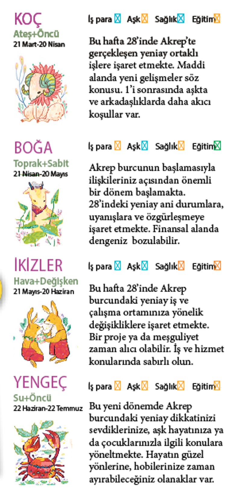 Bu hafta size ne getirecek