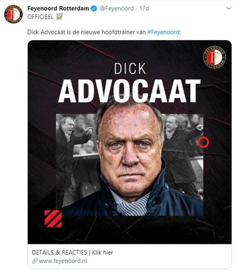 Dick Advocaat, Feyenoord ile anlaştı