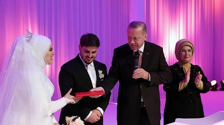 Cumhurbaşkanı Erdoğan, Mahir Ünalın kızının nikahına katıldı