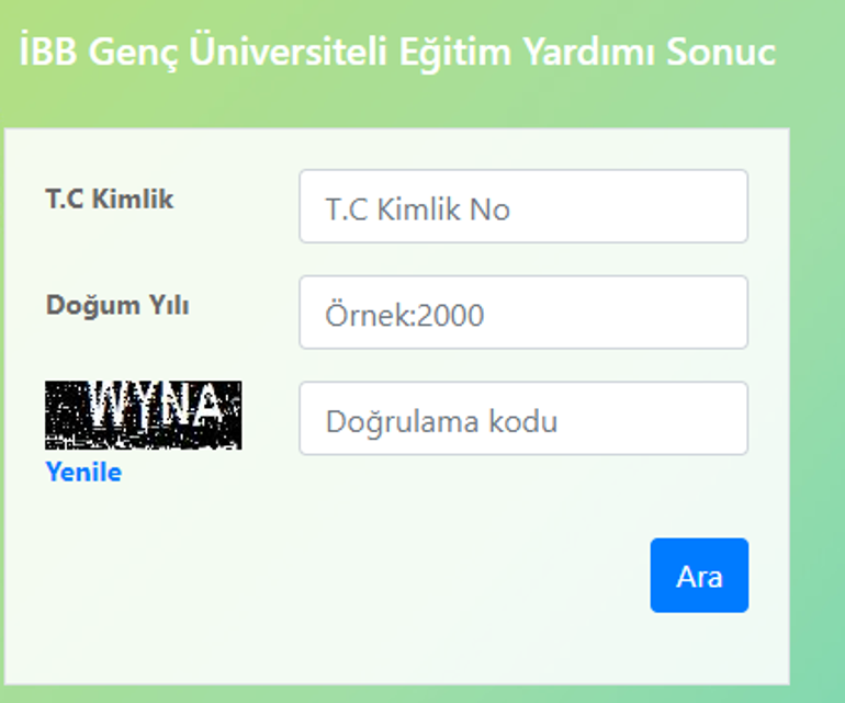 İBB burs başvuru sonuçları açıklandı TIKLA - SORGULA