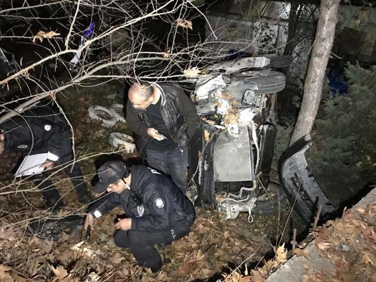 Karabükte bir evin bahçesine düşen kamyonetteki iki kişi yaralandı