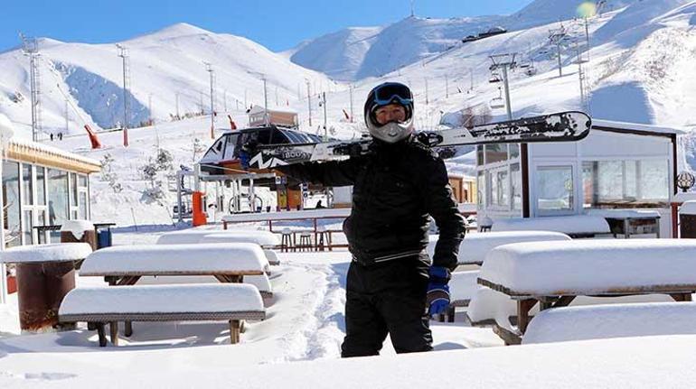 Palandöken’de sezon açıldı, ilk gün bedava
