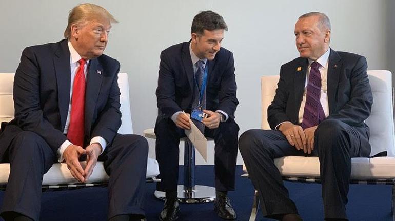 Son dakika... Cumhurbaşkanı Erdoğan ve Trump bir araya geldi