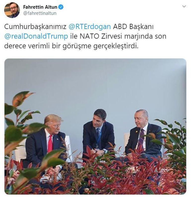 Son dakika... Cumhurbaşkanı Erdoğan ve Trump bir araya geldi