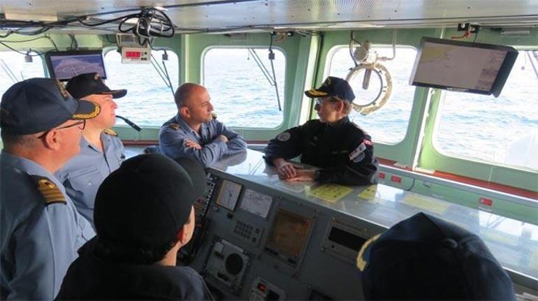 NATOdan Akdeniz Kalkanı Harekâtı sancak gemisine ziyaret