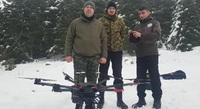Uludağda kayıp dağcılar termal drone ile aranıyor