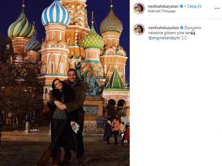 Neslişah Düzyatana Rusyada romantik kutlama