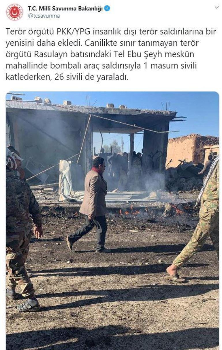 Resulayn’da bomba yüklü araç patladı: 3 ölü