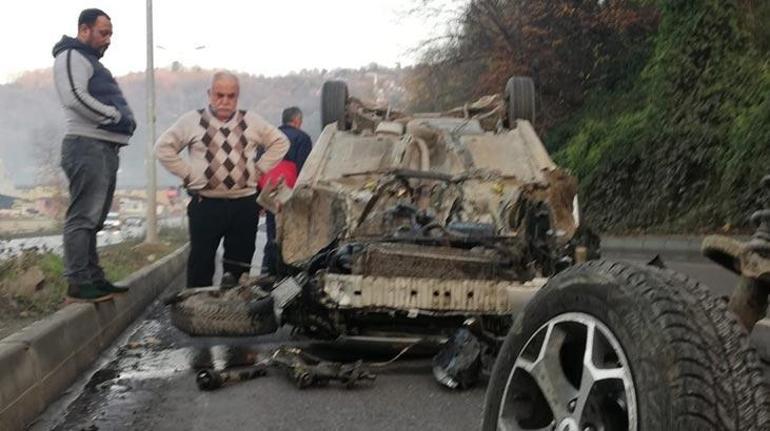 Bu araçtan sağ çıktı 20 metre sürüklendim