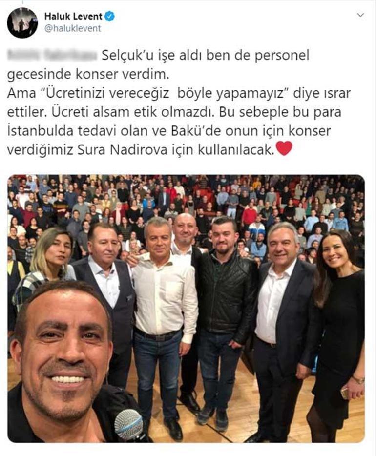 Haluk Levent sözünü tuttu