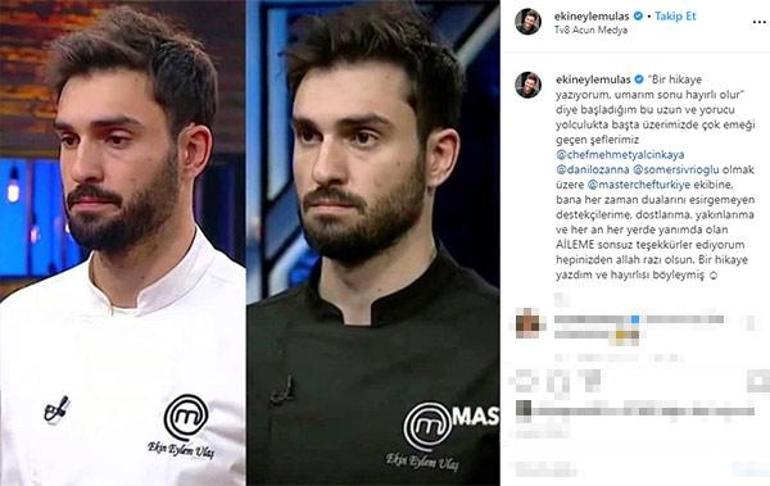 MasterCheften elenen Ekin Eylem Ulaştan ilk paylaşım