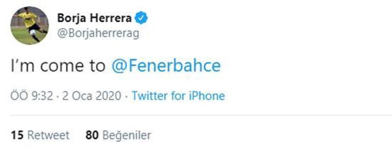 Son dakika - Borja Herreradan Fenerbahçe paylaşımı Meğerse...