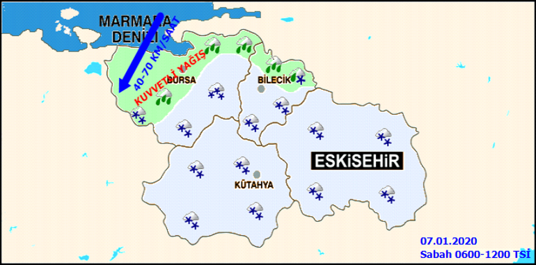 Eskişehirde bugün okullar tatil mi Eskişehir 7 Ocak okullar tatil mi