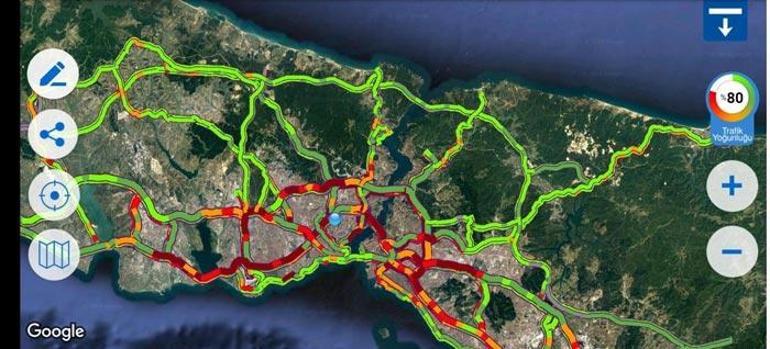 Son dakika | İstanbul trafikte son durum Durma noktasına geldi