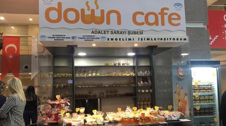 İstanbul Adalet Sarayı’nda Down Cafe hizmete girdi