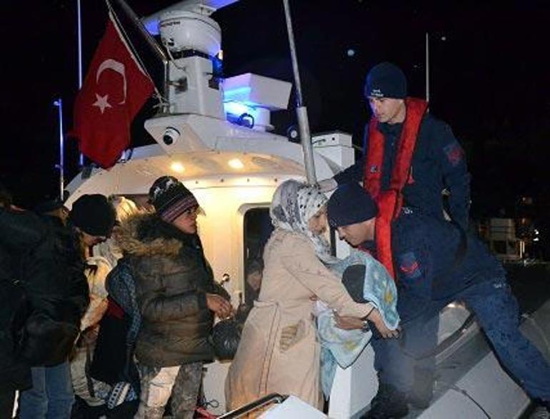 İzmirde 221 düzensiz göçmen yakalandı