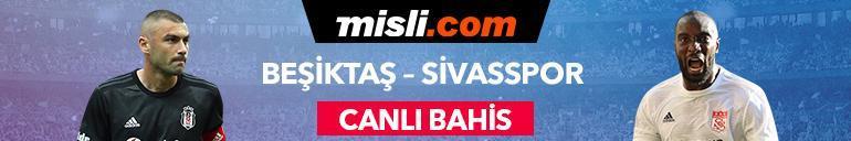 Beşiktaş - Sivasspor maçı canlı bahis heyecanı Misli.comda