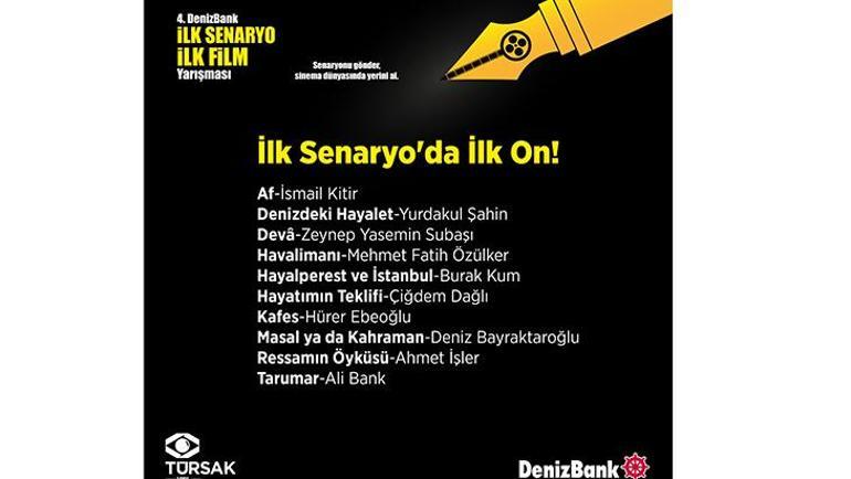 4. DenizBank İlk Senaryo İlk Film Yarışması için geri sayım