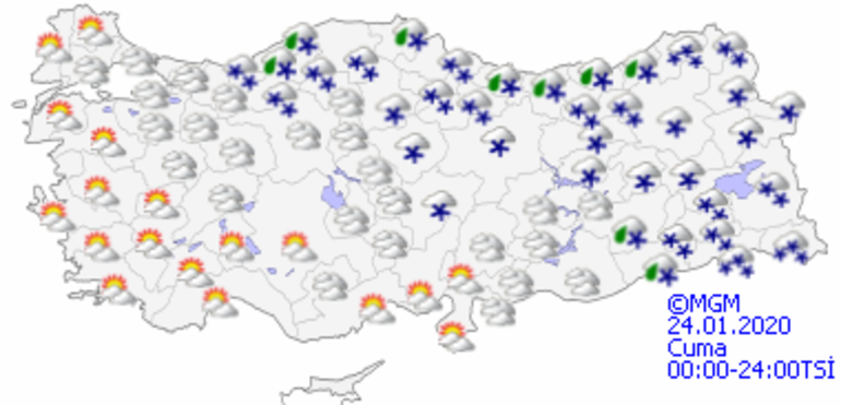 Meteorolojiden son dakika kar uyarısı 23 Ocak hava durumu raporu