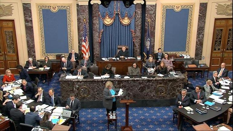 Trumpın Senatodaki azil yargılamasında 3. gün sona erdi