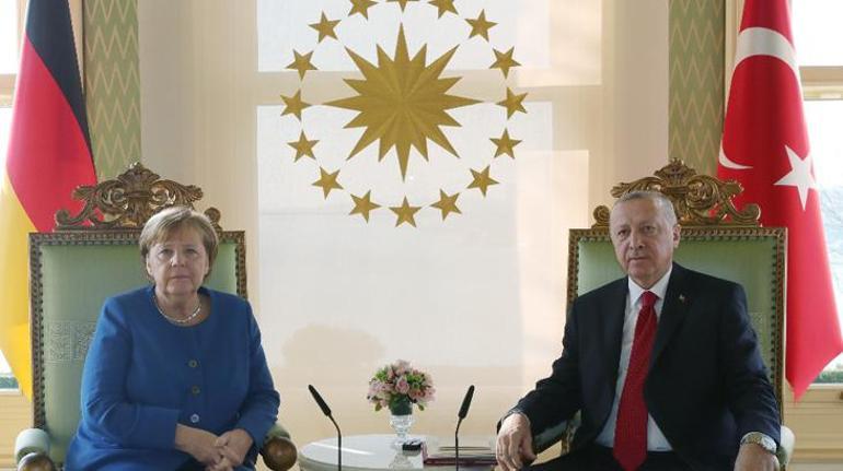Son dakika... Cumhurbaşkanı Erdoğan ile Merkel arasında önemli görüşme
