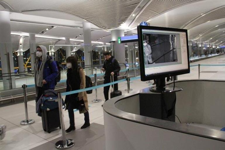 İstanbul Havalimanında termal kameralı önlem devam ediyor