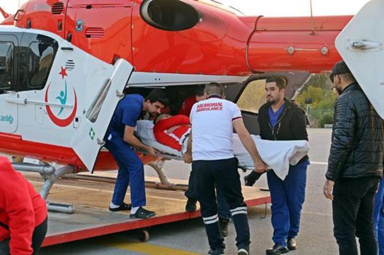 Antalyasporda Jahovic ambulans helikopterle Antalyaya getirildi