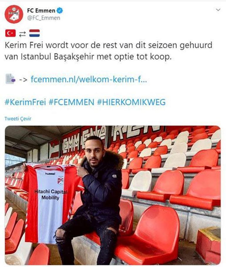 Son dakika | Başakşehirde Kerim Frei ayrılığı FC Emmen kiraladı...