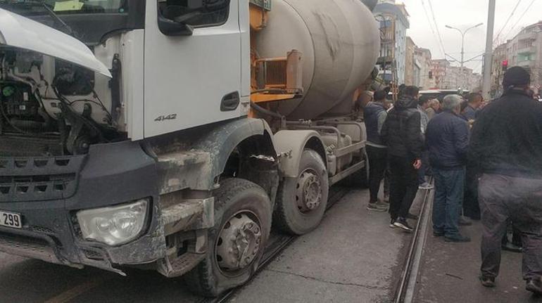 Güngörende beton mikseri dehşeti kamerada
