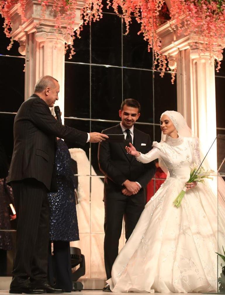 Cumhurbaşkanı Erdoğan, nikah şahidi oldu