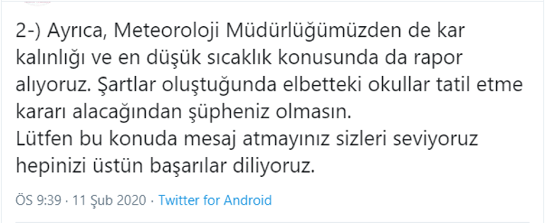 Çorum, Çankırı ve Kastamonuda okullar bugün tatil mi Valililikten kar tatili açıklaması yapıldı mı