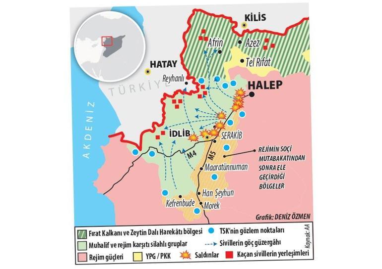 Rejimin hedefi  Cilvegözü-İdlib yolunu kesmek