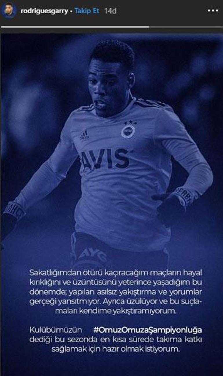 Garry Rodrigues: Suçlamaları kendime yakıştıramıyorum