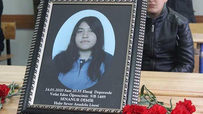 Elazığda depremin ardından ilk ders zili çaldı... Sena Nurun masası boş kaldı