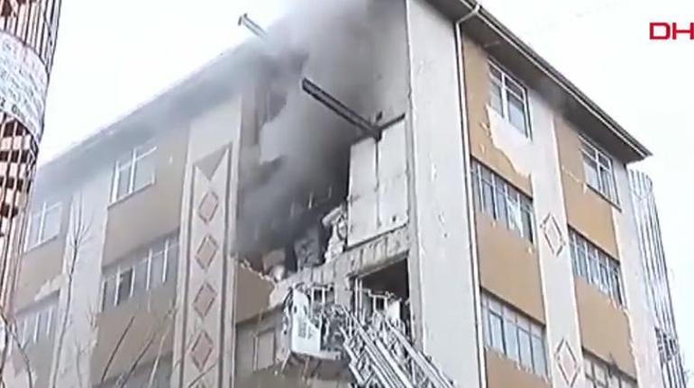 Son dakika Güngörende patlama sonrası yangın